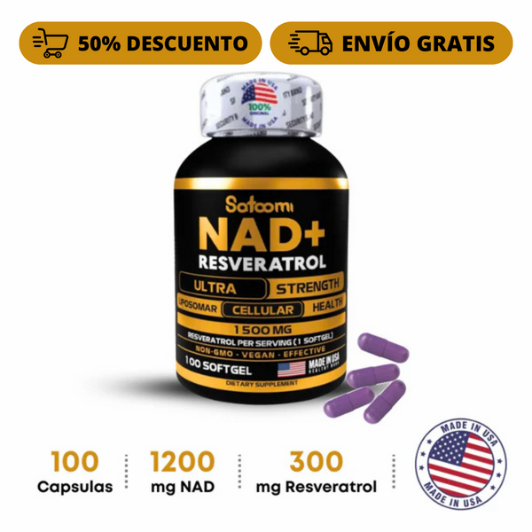 NAD+ Resveratrol Suplemento